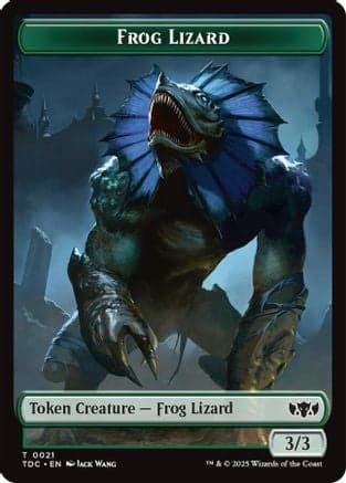 Frog Lizard // Dragon (0014) Double-Sided Token (21 // 14) [Commander: Tarkir: Dragonstorm]
