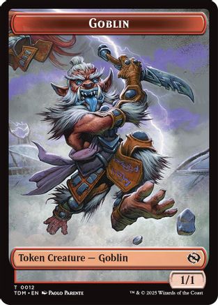 Goblin // Solider (0004) Double-Sided Token (12 // 4) [Commander: Tarkir: Dragonstorm]