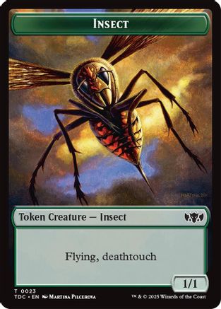 Insect (0023) // Wall Double-Sided Token (23 // 17) [Commander: Tarkir: Dragonstorm]
