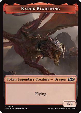 Karox Bladewing // Copy Double-Sided Token (19 // 1) [Commander: Tarkir: Dragonstorm]