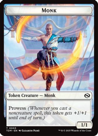 Monk // Treasure Double-Sided Token (3 // 16) [Commander: Tarkir: Dragonstorm]