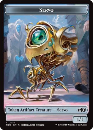Servo // Warrior Double-Sided Token (31 // 13) [Commander: Tarkir: Dragonstorm]