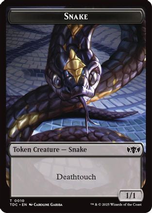 Snake // Myr Double-Sided Token (10 // 30) [Commander: Tarkir: Dragonstorm]