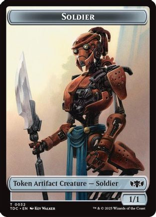 Solider (0032) // Copy Double-Sided Token (32 // 1) [Commander: Tarkir: Dragonstorm]