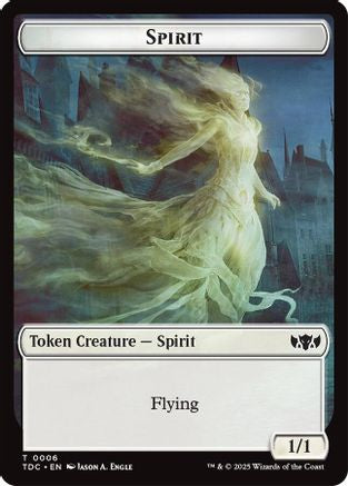 Spirit // Treasure Double-Sided Token (6 // 16) [Commander: Tarkir: Dragonstorm]