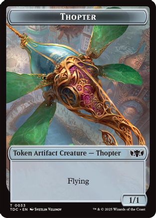 Thopter // Bird Double-Sided Token (33 // 2) [Commander: Tarkir: Dragonstorm]