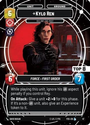 Kylo Ren - Killing the Past (Top 8) | Foil (47)  [Organized Play Promos]
