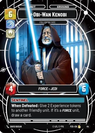 Obi-Wan Kenobi - Following Fate | Foil (44)  [Organized Play Promos]