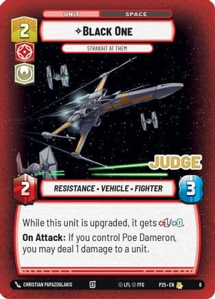 Black One - Straight At Them | Foil (8)  [Judge Promos]