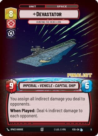Devastator - Hunting the Rebellion (Finalist) | Foil (5)  [Organized Play Promos]