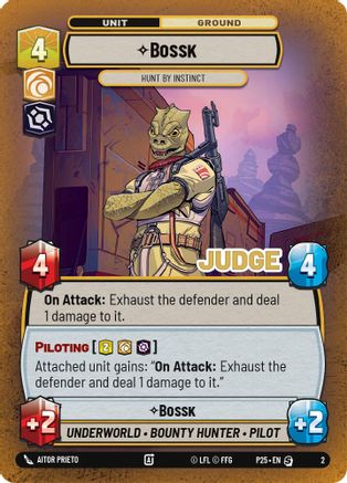 Bossk - Hunt By Instinct | Foil (2)  [Judge Promos]