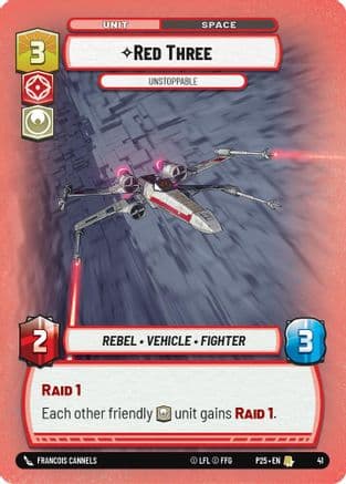 Red Three - Unstoppable | Foil (41)  [Organized Play Promos]