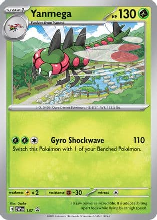 Yanmega (Cosmos Holo) 187- SV Scarlet & Violet Promo Cards Holofoil