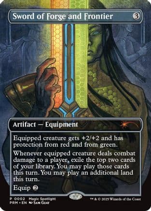 Sword of Forge and Frontier (Borderless) (002) [Unique and Miscellaneous Promos]