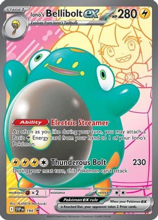 Iono's Bellibolt ex 194- SV Scarlet & Violet Promo Cards Holofoil