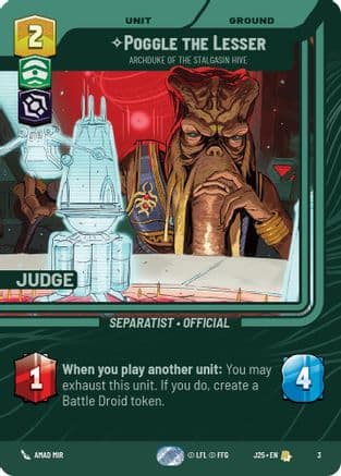 Poggle the Lesser - Archduke of the Stalgasin Hive | Foil (3)  [Judge Promos]