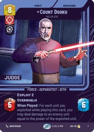 Count Dooku - Fallen Jedi | Foil (7)  [Judge Promos]