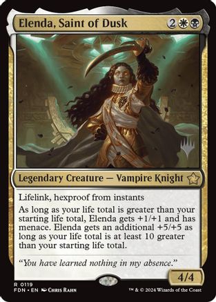 Elenda, Saint of Dusk (119) [Promo Pack: Aetherdrift]  Foil