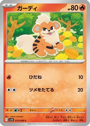 Growlithe (013/098) (Japanese) - SV10 The Glory of Team Rocket