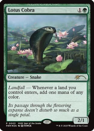 Lotus Cobra (Year of the Snake 2025) (003) [Standard Showdown Promos]  Foil