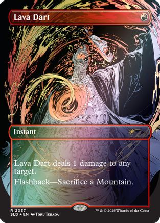Lava Dart (Rainbow Foil) (2037) [Secret Lair Drop Series]
