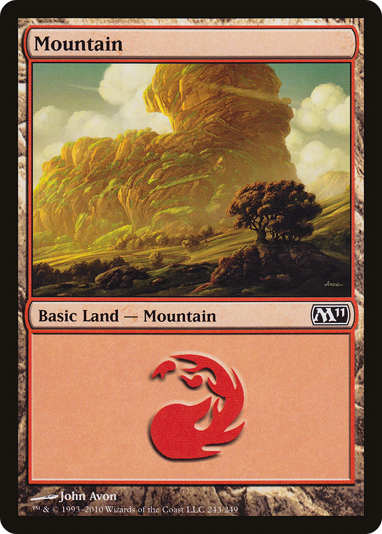 Mountain (243) [Magic 2011] Foil