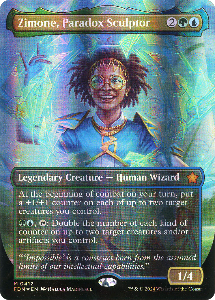 Zimone, Paradox Sculptor (FDN-412) - Foundations (Borderless) Foil