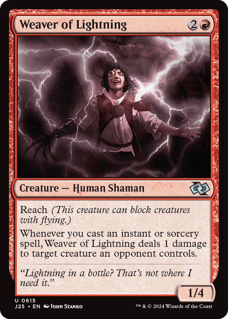 Weaver of Lightning (-615) [Foundations Jumpstart]