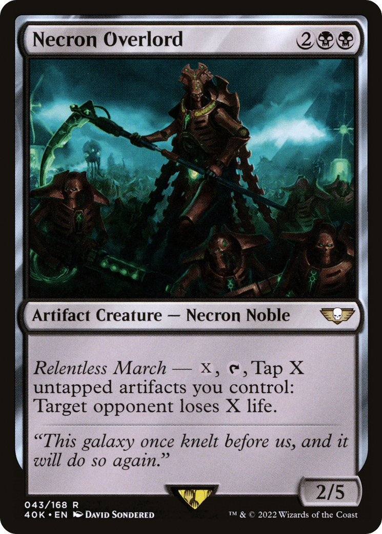 Necron Overlord [Warhammer 40,000]