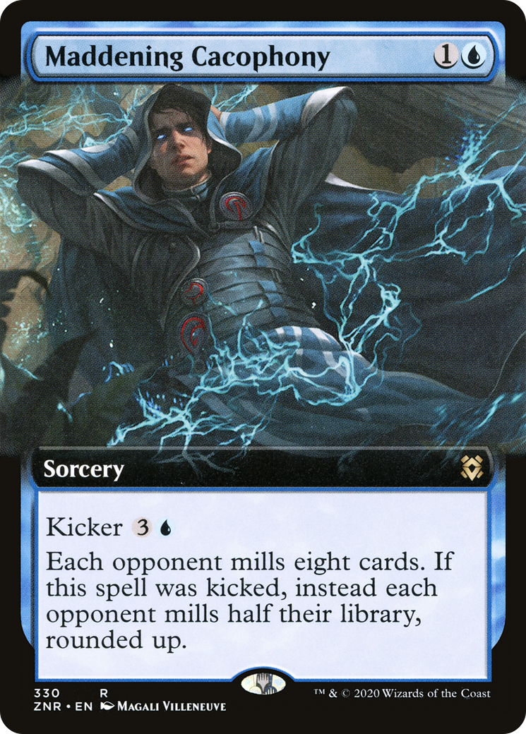 Maddening Cacophony (Extended Art) [Zendikar Rising] Foil