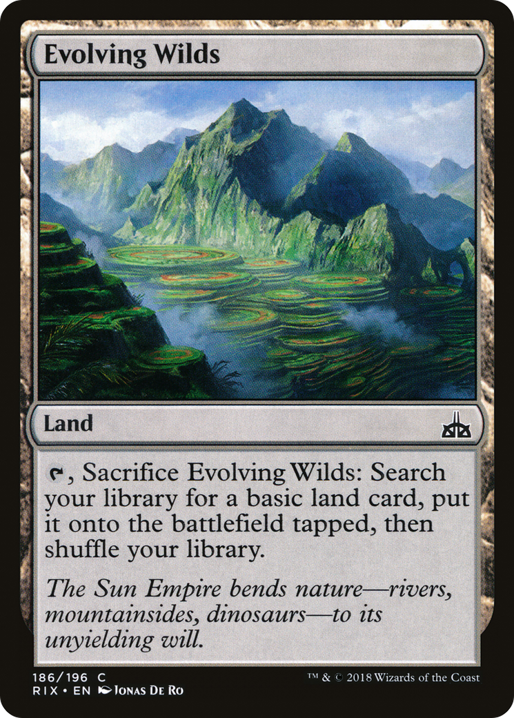 Evolving Wilds [Rivals of Ixalan] Foil