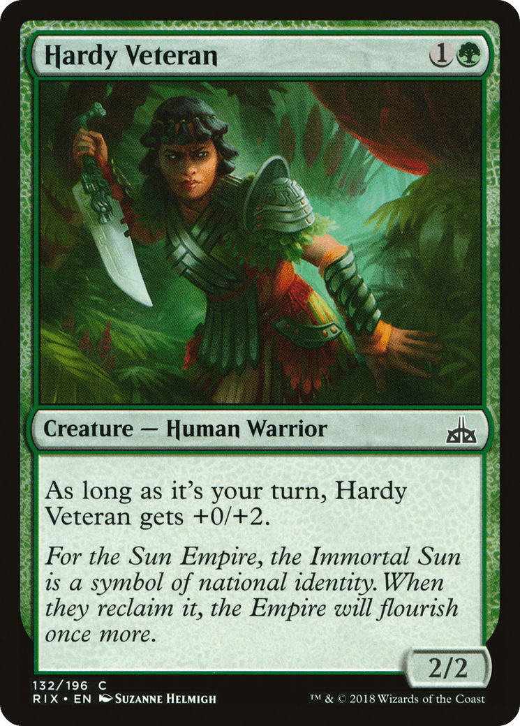 Hardy Veteran [Rivals of Ixalan] Foil