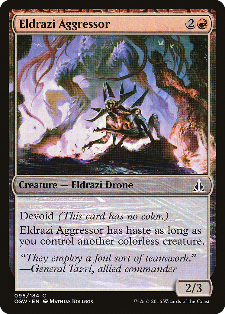 Eldrazi Aggressor [Oath of the Gatewatch] Foil