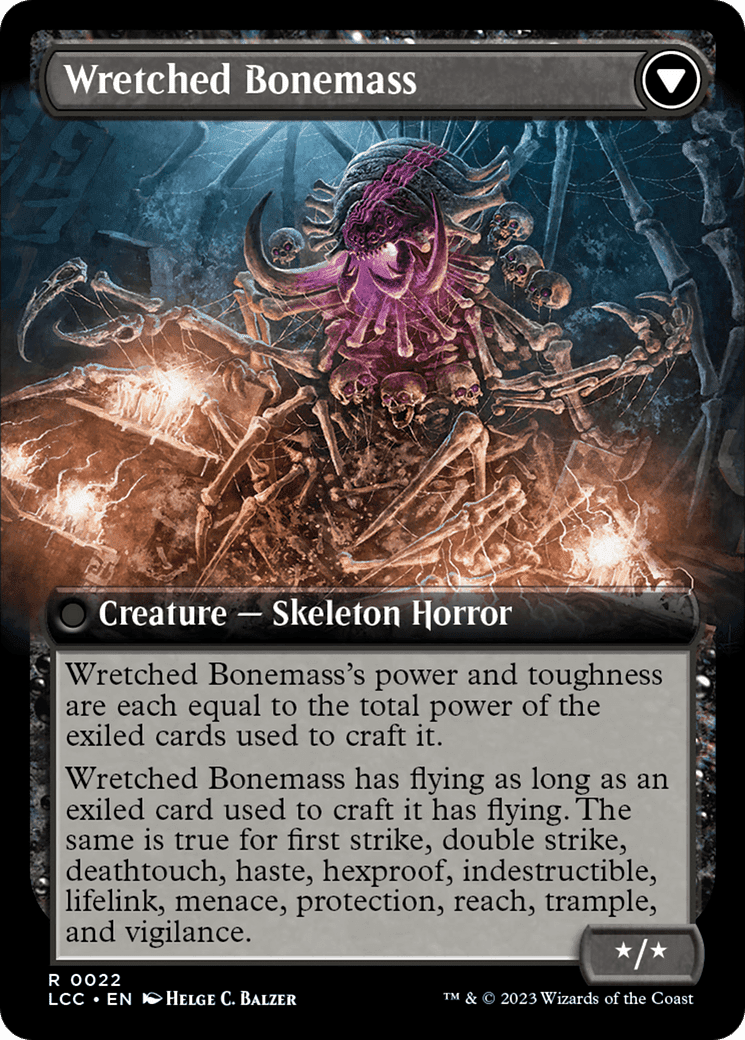 Altar of the Wretched // Wretched Bonemass (Extended Art) [The Lost Caverns of Ixalan Commander] Foil