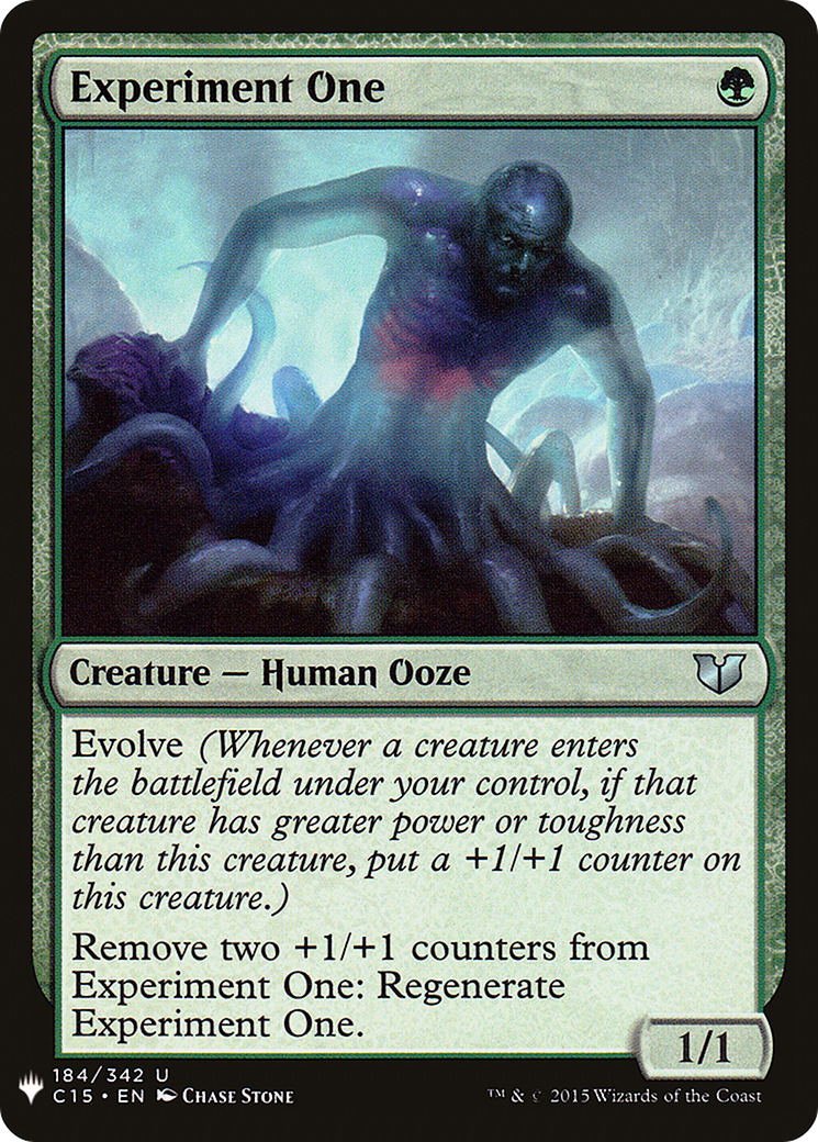 Experiment One |  (C15-184) [The List]