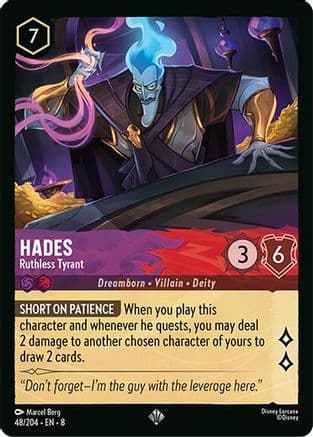 Hades - Ruthless Tyrant | Cold Foil (48/204) [Reign of Jafar]