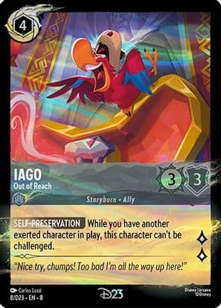 Iago - Out of Reach | Holofoil (8) [Disney Lorcana Promo Cards]
