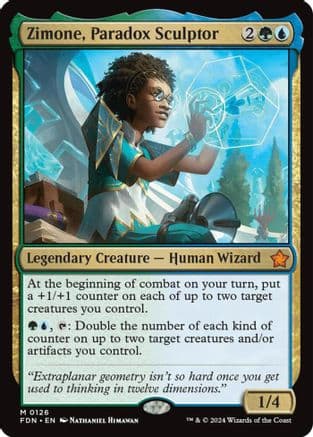 Zimone, Paradox Sculptor (126) [Promo Pack: Tarkir: Dragonstorm]  Foil