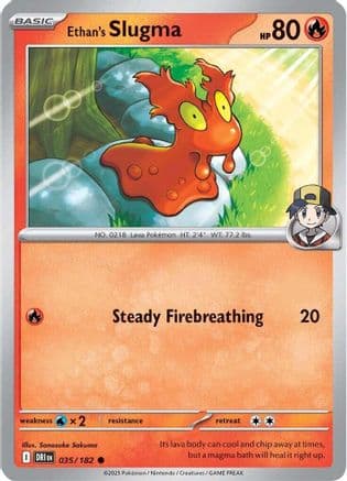 Ethan's Slugma 035- SV10 Destined Rivals Reverse Holofoil