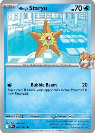 Misty's Staryu 046- SV10 Destined Rivals Reverse Holofoil
