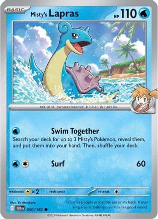 Misty's Lapras 050- SV10 Destined Rivals