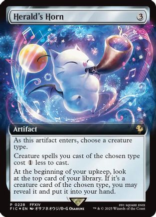 Herald's Horn (Extended Art) (228) [Buy-A-Box Promos]  Foil