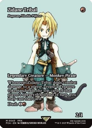 Zidane Tribal - Ragavan, Nimble Pilferer (Showcase) (043) [FINAL FANTASY: Through the Ages]