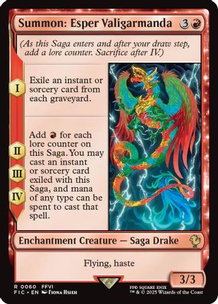 Summon: Esper Valigarmanda (060) [Commander: FINAL FANTASY]  Foil
