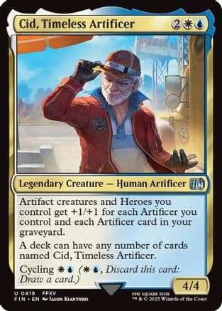 Cid, Timeless Artificer (0419) (419) [FINAL FANTASY]  Foil
