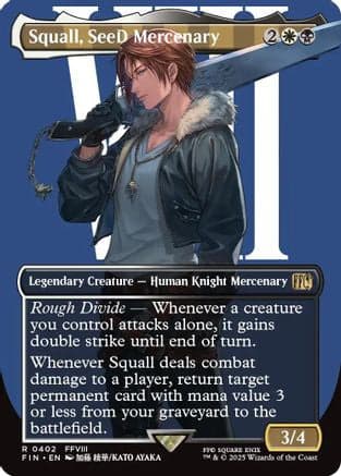 Squall, SeeD Mercenary (Borderless) (402) [FINAL FANTASY]  Foil
