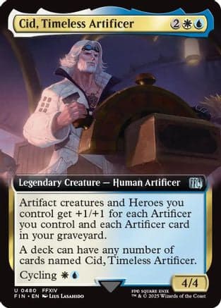 Cid, Timeless Artificer (Extended Art) (480) [FINAL FANTASY]  Foil