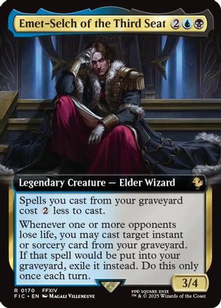 Emet-Selch of the Third Seat (Extended Art) (170) [Commander: FINAL FANTASY]