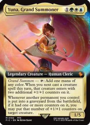 Yuna, Grand Summoner (Extended Art) (192) [Commander: FINAL FANTASY]  Foil