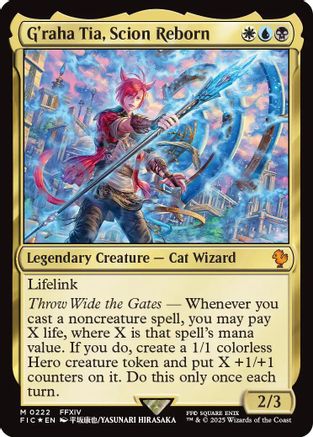 G'raha Tia, Scion Reborn (Surge Foil) (222) [Commander: FINAL FANTASY]  Foil